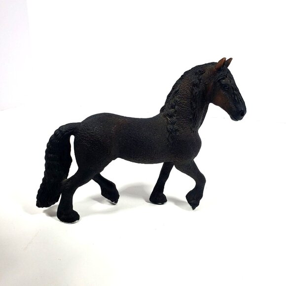 schleich Other - 2009 Schleich Freisian Horse D-73527 Realistic Black Figure